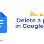 How to Delete a page in Google Docs