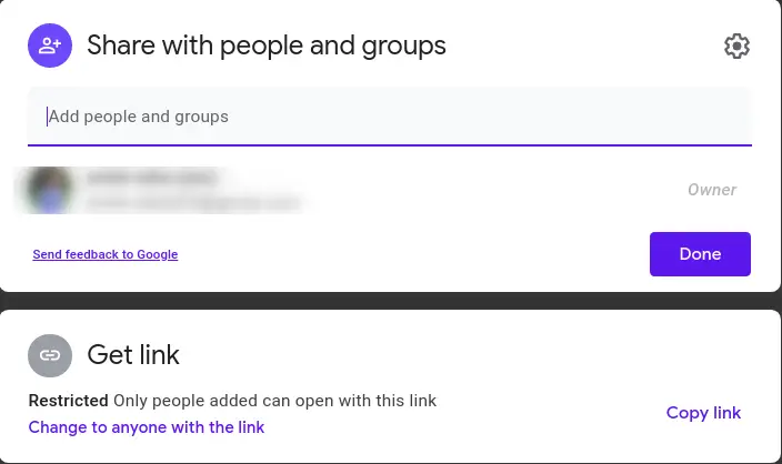 how to turn ON link sharing in gmail