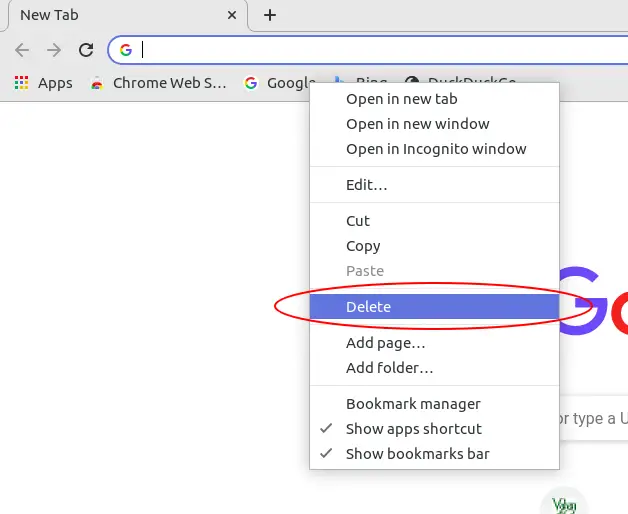 How to delete bookmarks on Chrome