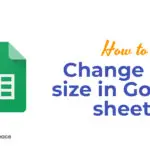 How to change cell size in Google sheets