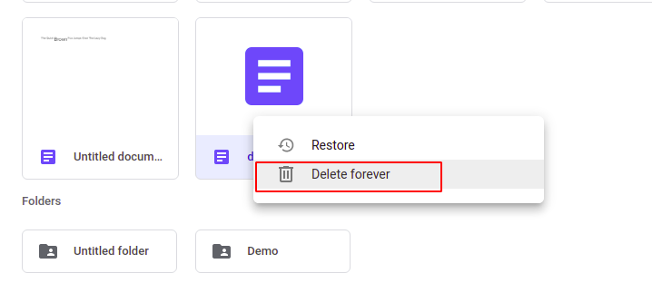 How to permanently delete files from Google Drive