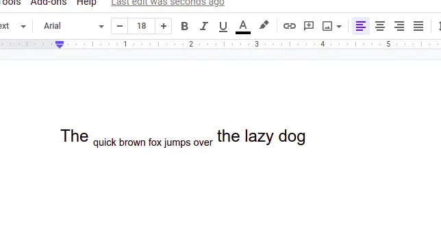 How to do subscript in Google Docs
