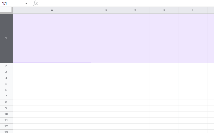 How to change cell size in google sheets