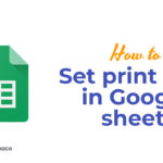 How to set print area in Google sheets