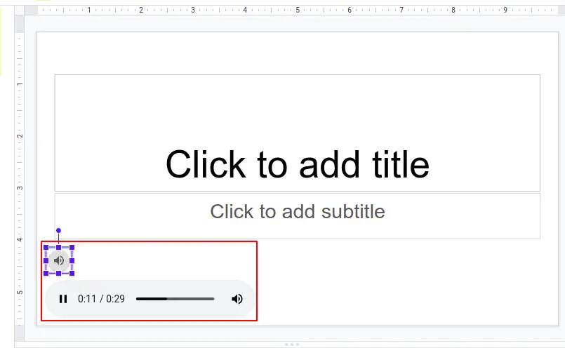 how to add audio recording to google slides