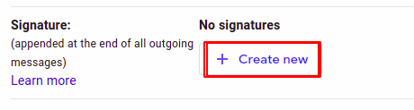Steps to add a signature in Gmail
