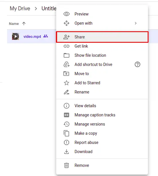 How to share Google drive link