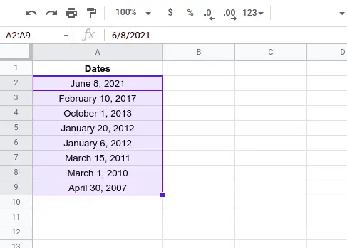 How to sort by date in Google Sheets