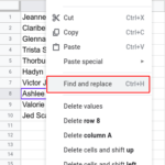How to search in Google Sheets