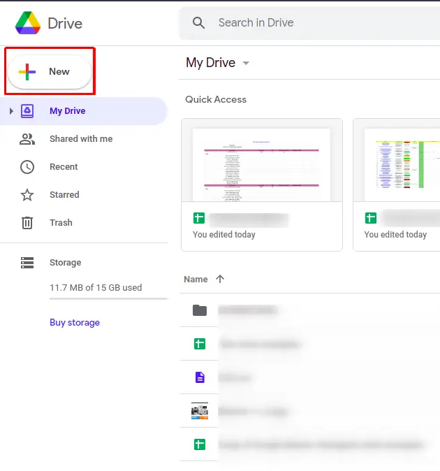 Steps to upload videos to google drive