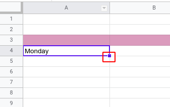 How to make a calendar in Google sheets
