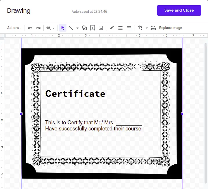 how to add page border in google docs