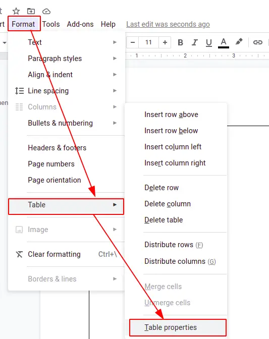 how to add a border in google docs