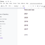 How to add an outline in Google Docs