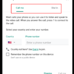 How to join into a Google Meet using a local phone number