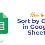 How to Sort by Color in Google Sheets