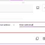 How to add response validation to a question in Google Forms?