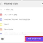 How to add shortcuts in Google Drive