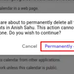 How to delete Google Calendar