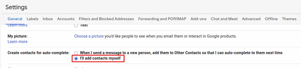 How to Stop Gmail From Adding Contacts Automatically