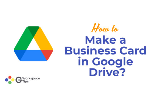 Make a Business Card in Google Drive?