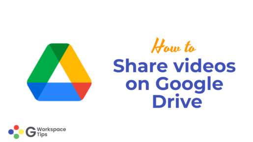 Share videos on Google Drive