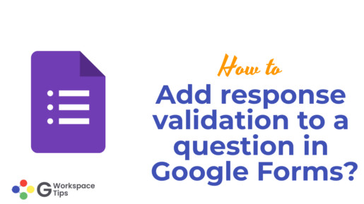 Add response validation to a question in Google Forms?