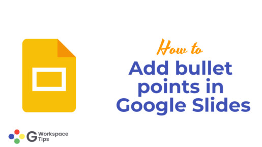 Add bullet points in Google Slides