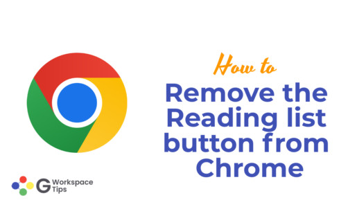 remove the Reading list button from Chrome