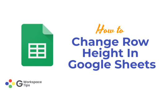 How To Change Row Height In Google Sheets