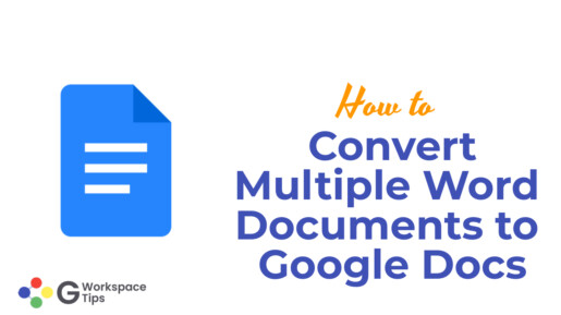 How to Convert Multiple Word Documents to Google Docs