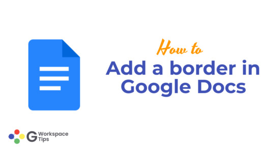 Add a border in Google Docs