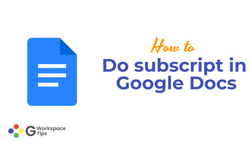 Do subscript in Google Docs