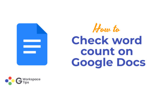 Check word count on Google Docs