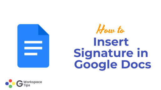 Insert Signature in Google Docs