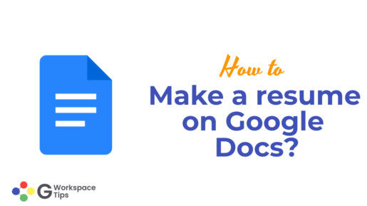 Make a resume on Google Docs?