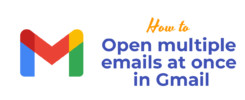 Open multiple emails at once in Gmail