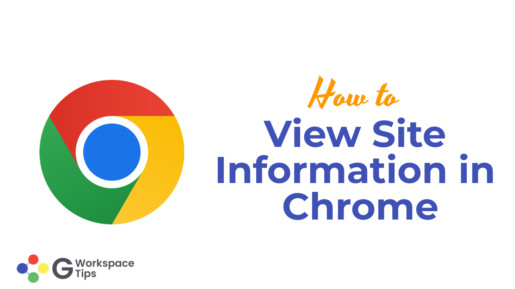 View Site Information in Chrome