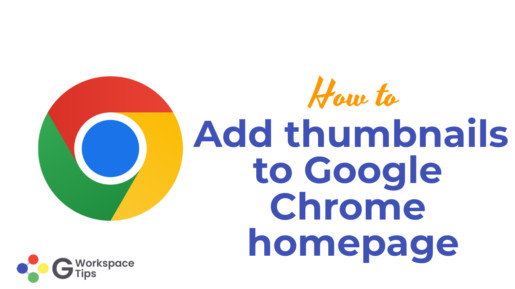 Add thumbnails to Google Chrome homepage
