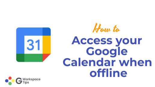 Access your Google Calendar when offline