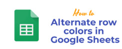 alternate row colors in Google Sheets