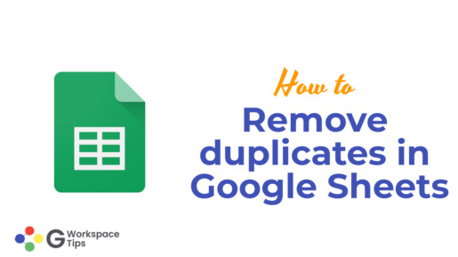 remove duplicates in Google Sheets