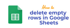 delete empty rows in Google Sheets
