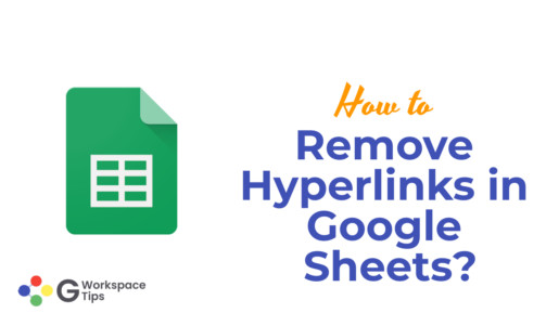 Remove Hyperlinks in Google Sheets