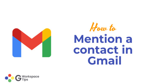 Mention a contact in Gmail