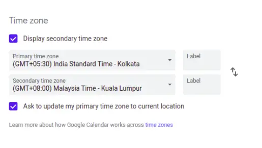 Malaysia time zone